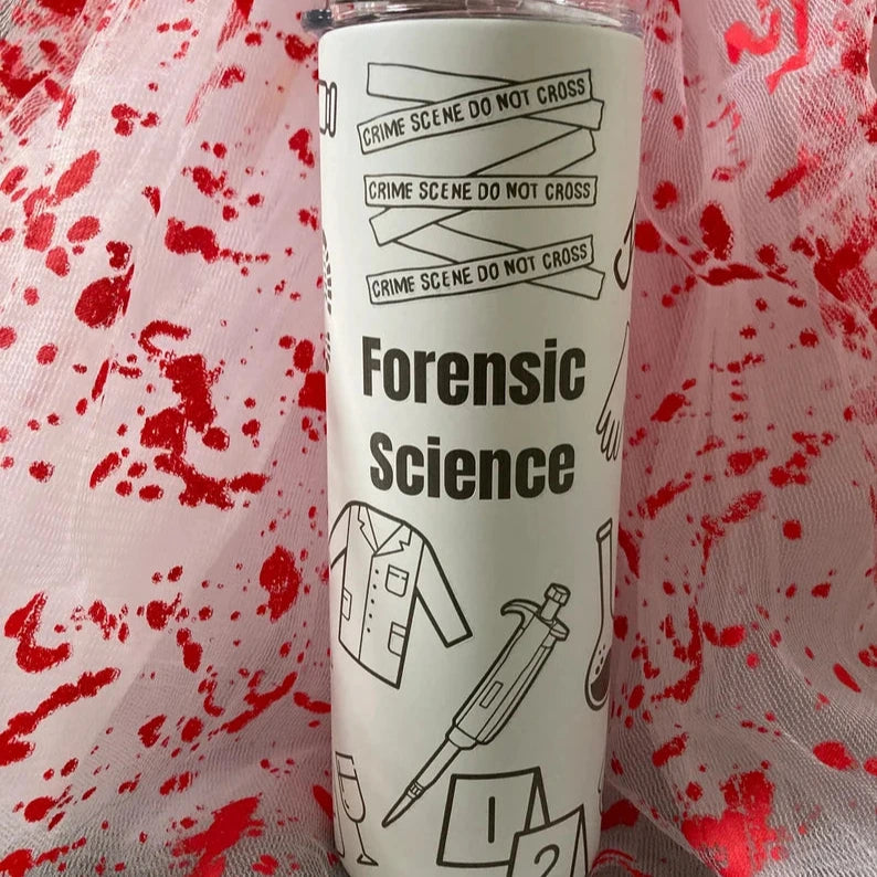Personalized Engraved Forensic Science 20oz Glow in the Dark Tumbler
