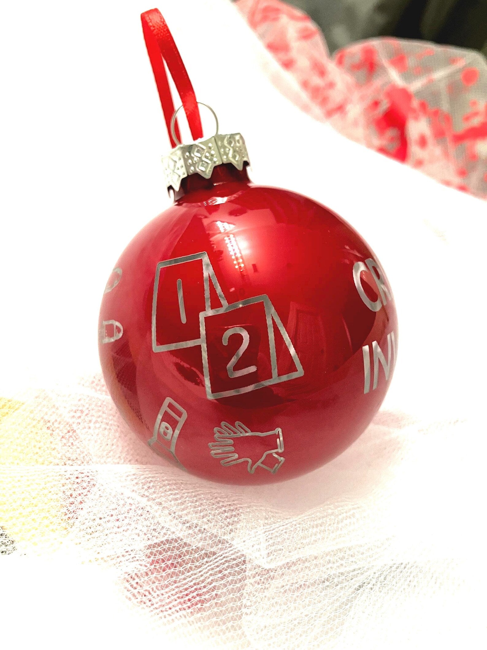 CSI Personalized Engraved Christmas Ornaments Crime scene gift
