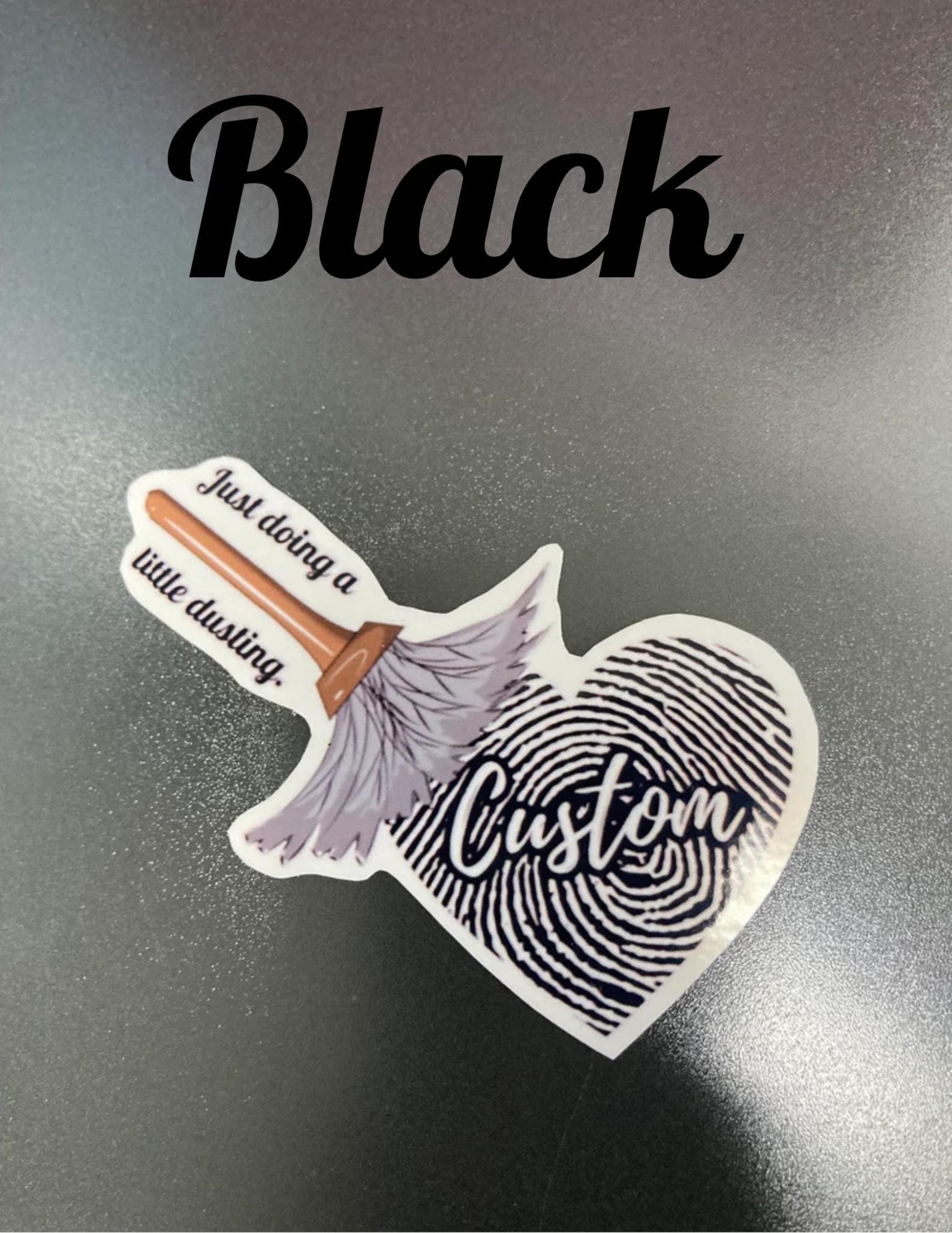 Personalized Fingerprint Heart Sticker: Forensic Science Gift